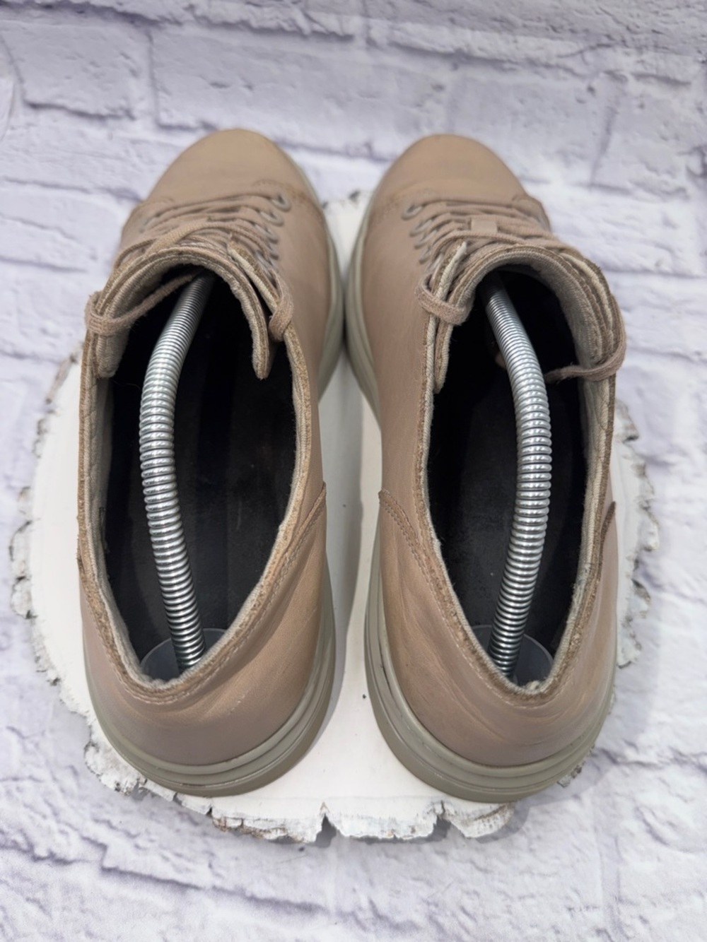 Dr. Martens Airwair Dante Beige Leather Shoes Sneakers Men's US 11 - Picture 6 of 10